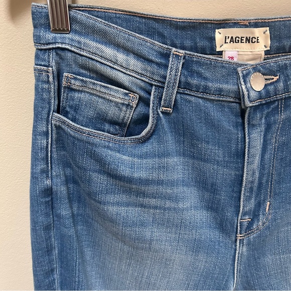 L’ AGENCE~Distressed El Matador Slim High-Rise Raw Hem in Eastern Jeans size 28 - Picture 5 of 16